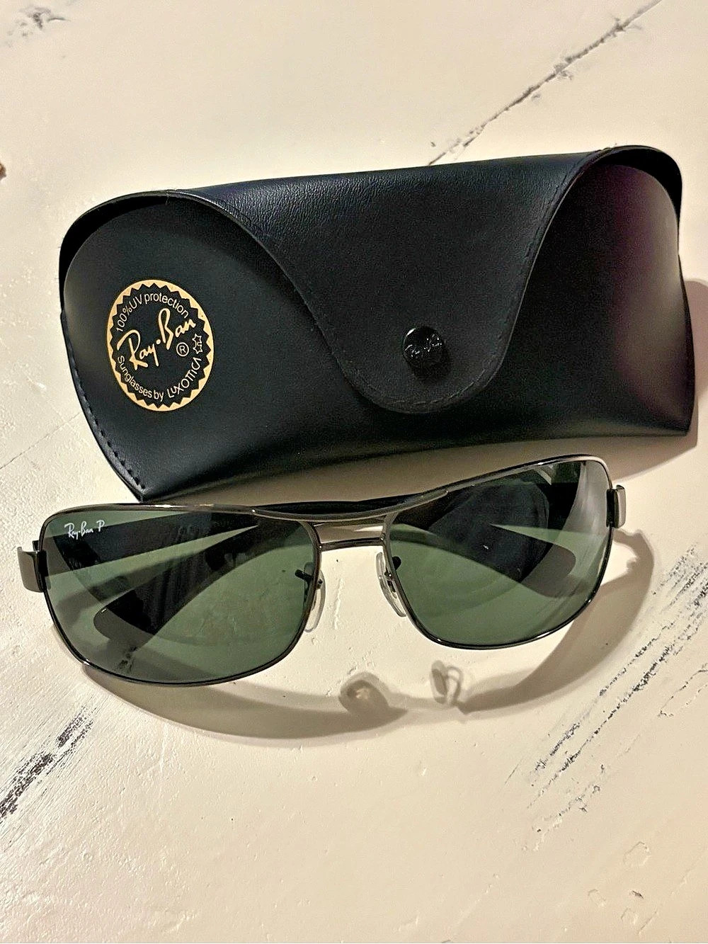 Ray-Ban RB3371 004/58 Polarized Sunglasses Polarized Rectangular Sunglasses